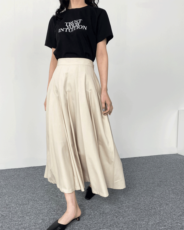 Arco pleats skirt