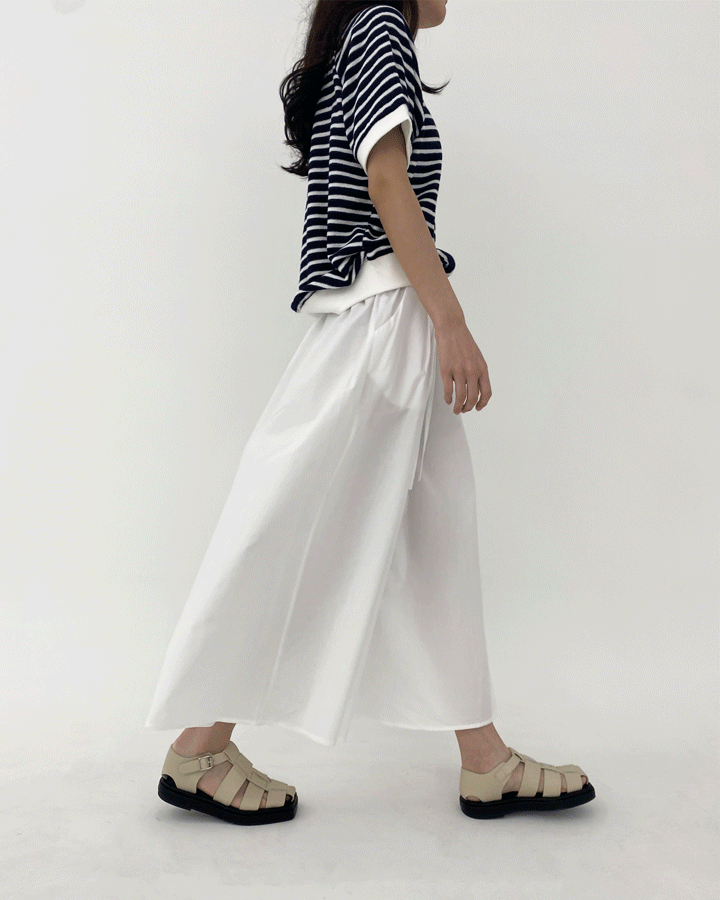 Natural cotton skirt
