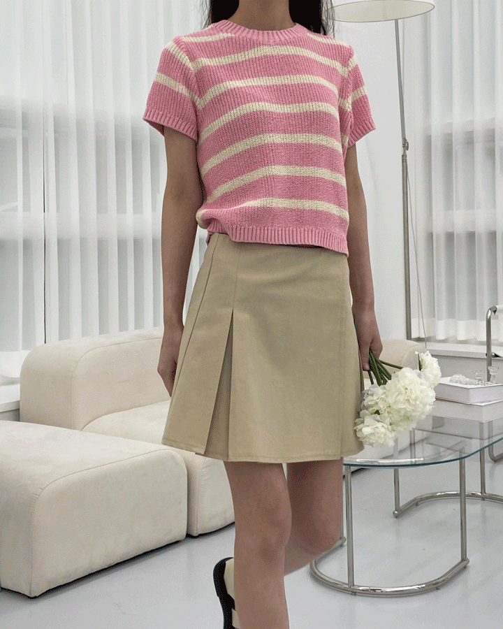 Plain cotton skirt